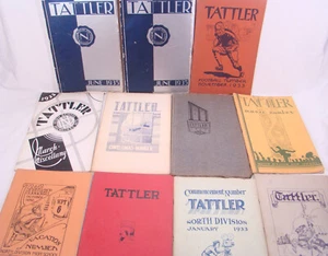 Antique 1930s North Division High School Milwaukee Wisconsin Tattler Yearbooks - Bild 1 von 13