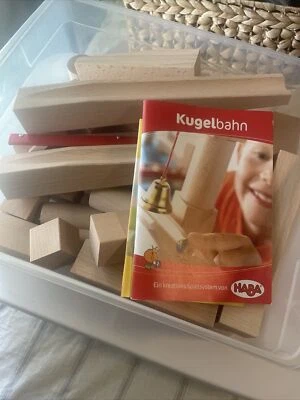 HABA Ball Track Large Basic Set - 42 Piece Wooden Marble Run (Made in Germany) - Image 1 of 2