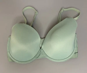 Pink Victoria’s Secret Love Pink Bra Tshirt Lightly Lined Underwire Mint Green - Picture 1 of 7