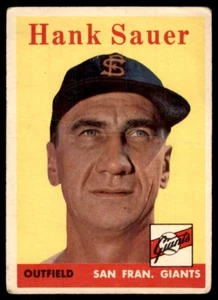 1958 Topps Hank Sauer San Francisco Giants #378 - Picture 1 of 2