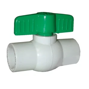 Jones Stephens PVC 2 in. x 2 in. Straight Ball Valve w/ Solvent Ends B90200 (2D) - Picture 1 of 1