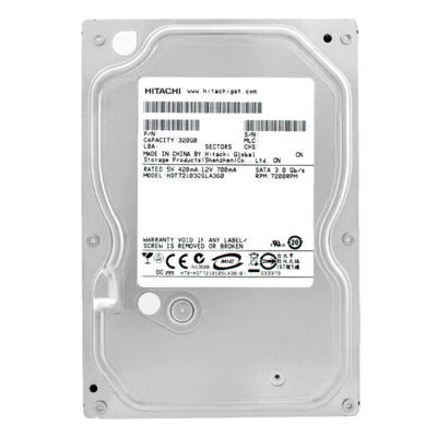 Disco Rigido HITACHI 320 GB HDT721032SLA360 7200 RPM SATA II 16 MB 3,5" Pollici - Immagine 1 di 4