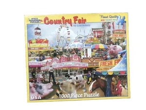 Rare HTF White Mountain 2007 Country Fair 1000 Puzzle Piece Sealed - Picture 1 of 2