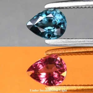 💎 0.43ct 5x4mm VVS Pear Natural Color Change Garnet - Unheated, Madagascar Gem - Picture 1 of 6