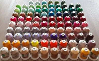 Embroidery Thread Polyester, Set of 95 Mini King Spools,1100yds,40w - Image 1 of 4