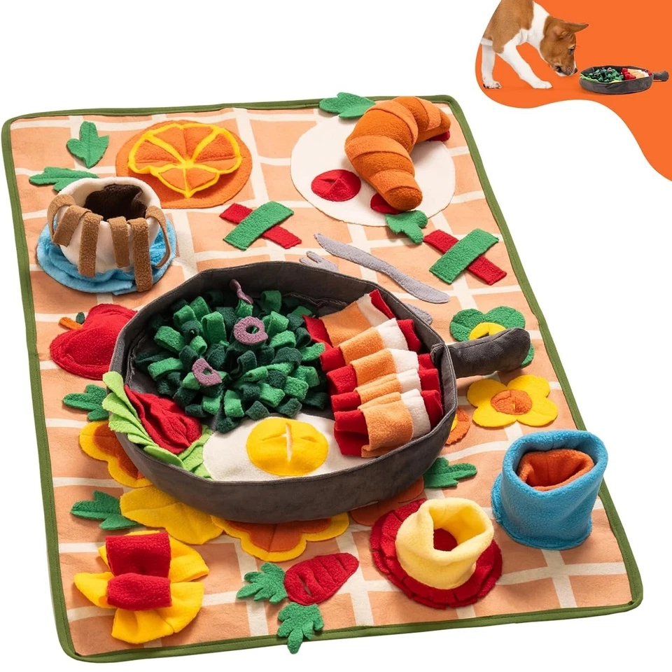Mewoofun Snuffle Mat Pet Snuffle Mat for Dogs Dog Feeding Mat Interactive Toys - Image 1 of 4
