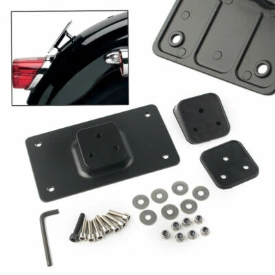 Motor Laydown License Plate Bracket For Harley Heritage Softail Sportster 1200 - Изображение 1 из 4