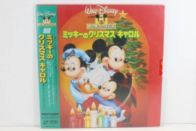 Mickey’s Christmas Carol Bilingual English Japanese Japan Import LD Laserdisc Foto 1 de 4