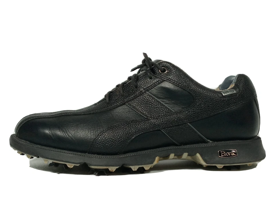 Etonic Men's Gore Tex Leather Split Toe Oxford Black Golf Shoes Size 9.5 M Great - Image 1 of 4