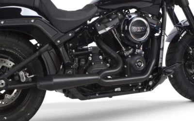 2018-2024 Harley Softail Two Brothers Exhaust System Gen II Megaphone - Black - Image 1 of 4