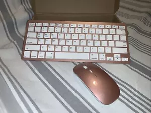 Wireless Keyboard And Mouse Rose Gold - Picture 1 of 3