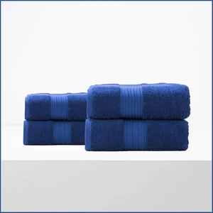 Renee Taylor Brentwood 650 GSM Low Twist 4 Pack Bath Sheet Towel Royal - Picture 1 of 4