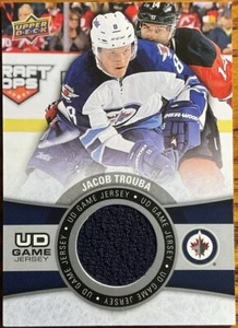 2015-16 Upper Deck UD Game Jersey Jacob Trouba #GJ-JT Winnipeg Jets - Picture 1 of 2