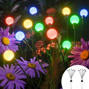 2/4× LED Solarleuchte Glühwürmchen Rasenlichter Gartenbeleuchtung Außenleuchten - Bild 1 von 19