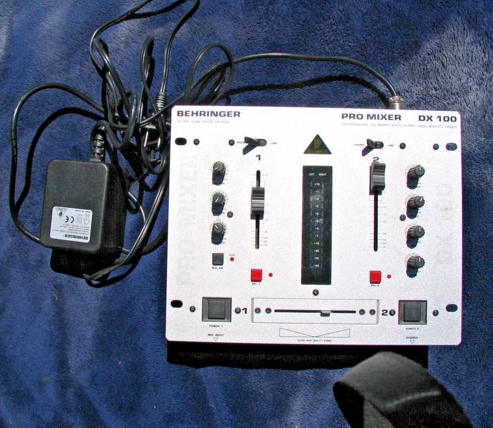 Behringer DX 100 Pro 2-Channel DJ Mixer + Power Supply - Image 1 of 1
