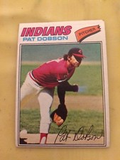 1977 Topps Pat Dobson Baseball Card #618 Indians Pitcher