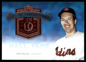 Bob Feller 2005 Upper Deck Hall of Fame Class of Cooperstown 22/50 - Indians - Picture 1 of 2