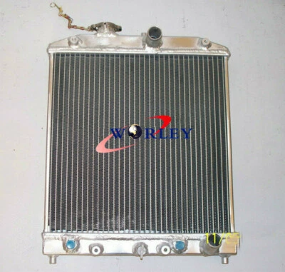 Radiador de aluminio para Honda Civic EK EG B16 B18 32 mm entrada/salida 3 filas automático/MT Foto 1 de 4