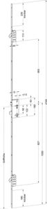 Winkhaus Haustürschloss Mehrfachverriegelung STV M2 92 mm STV-F2060 65 mm links - Bild 1 von 3