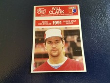 Will Clark Tim Wallach 1991 Post Canada Series Miscut RARE Oddball