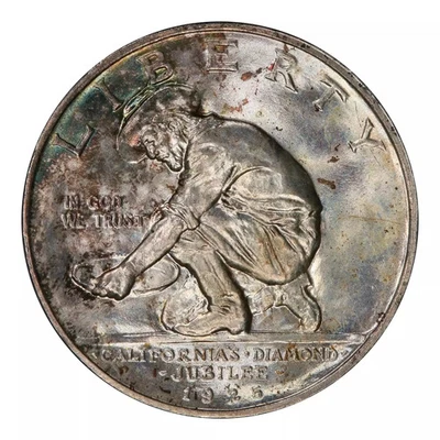 S Clásico Conmemorativo California Jubileo de Diamante 1925 graduación profesional MS-67 California Foto 1 de 4