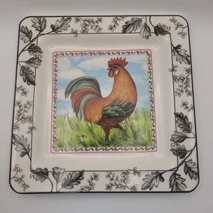 Piatto Gallo Vintage I Galletti di Brunelli Italia circa 7 1/2” - Foto 1 di 15