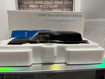 1:24 WEST COAST PRECISION  1959 CHEVROLET SEDAN DELIVERY BLACK PAINT RASHING - Image 1 of 4