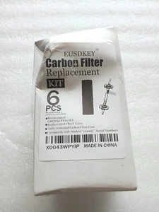 Eusdkey Carbon Filter Replacement Kit 6 Piece Activated Carbon Filter New Sealed - Picture 1 of 6