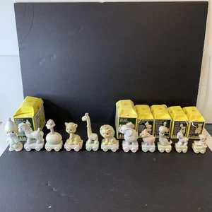 Precious Moments Birthday Train Set: Baby Thru Age 9 + Clown Leader - Picture 1 of 24