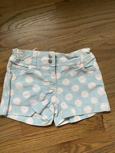 Mini Boden Girls Polka dot Shorts with Heart Patch Pockets Size 5-6Y - Picture 1 of 4