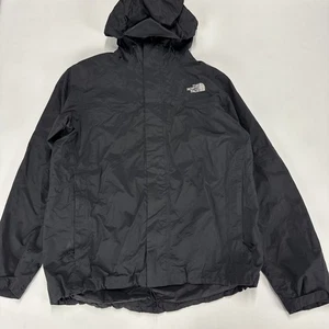 Vintage TNF Jacket Mens Medium Black Outerwear Waterproof Outdoors F11 Hooded - Picture 1 of 13