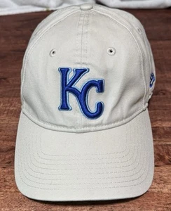 Mütze Kansas City Royals New Era verstellbar MLB Baseball beige blau - Bild 1 von 7