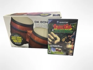 Nintendo Donkey Kong Donkey Konga Jungle Beat DK Bongos Bundle GameCube - Picture 1 of 12