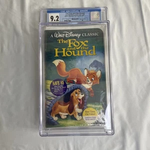 The Fox and the Hound 1994 VHS Black Diamond CGC 9.2 A Sealed - Picture 1 of 6