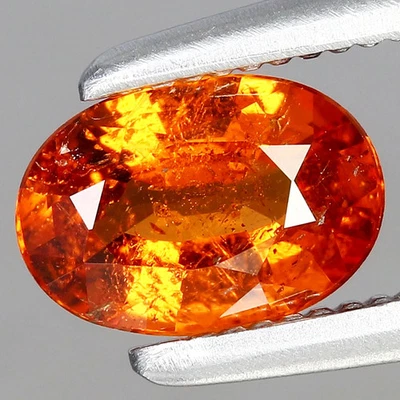 Granada Spessartite Laranja Natural Oval 0,61 ct 6,1x4,2 mm, Pedra Preciosa da África - Imagem 1 de 4