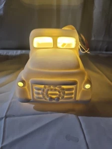 DIY LED Keramik Weihnachtsautos weiß beleuchtet! S'allume! Halter 8. 1/2 x 4. 5/8 - Bild 1 von 9