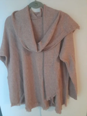 toller extravaganter Pullover mit Schal ...Boutique Gr. 50/52...Bitte Lesen rosa - Bild 1 von 4