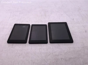 Lot Of 3 Amazon Fire HD 7 4th Gen SQ46CW 8GB And HD 6 4th Gen PW98VM Tablet - Picture 1 of 6