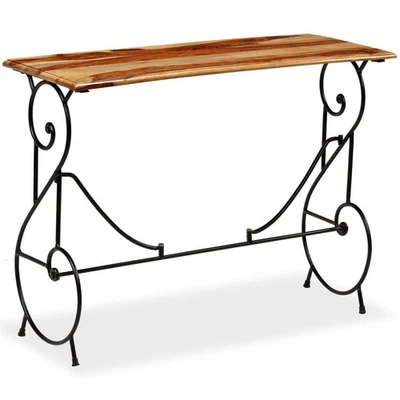VIDAXL US Console Table Honey Finish Acacia Wood