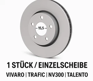 ATE Bremsscheibe 24.0128-0287.1  296 mm vorn einzeln Vivaro Trafic NV300 Talento - Picture 1 of 7