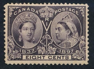 CANADA 56 MINT F-VF HINGED 8c JUBILEE - Picture 1 of 2