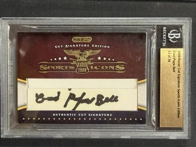 JAMES COOL PAPA BELL 2009 RAZOR Cut Signature Sports Icons HOF Auto 13/34 - Image 1 of 2