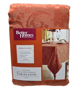Better Homes and Gardens New 60"x102" Oblong Dried Peach Tablecloth - Picture 1 of 7