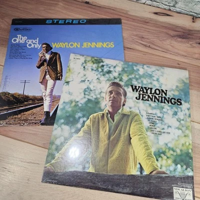 Waylon Jennings  1966 The One And Only & Self Title vinyl LPS/excellent!!! - Image 1 of 4