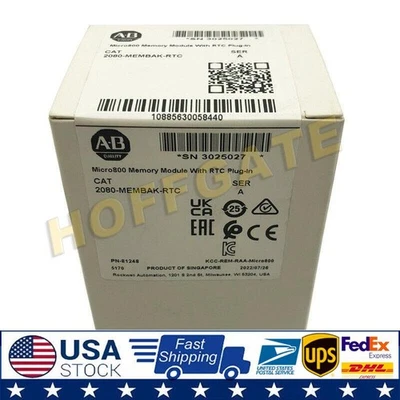 NEW Original Allen Bradley 2080-MEMBAK-RTC Memory Module With RTC Plug-In - Image 1 of 4
