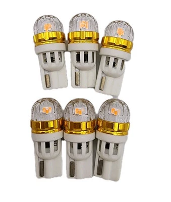 Sealight 194 LED Bulbs, 168 T10 LED Bulb Amber 2700K Yellow 2825 for Turn Signal - Image 1 of 4