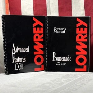 Lowrey LX400 Orgel Owner’s Manual + Advanced Features Guide 2er Set 1990er - Bild 1 von 2