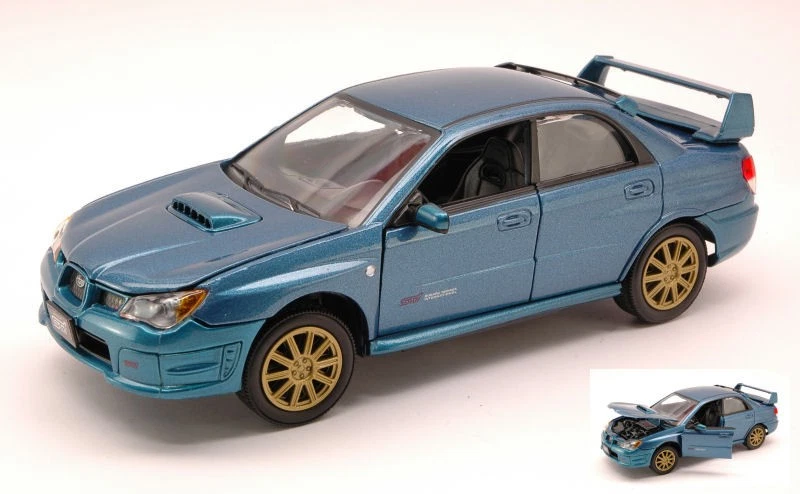 Subaru Impreza WRX STI 2003 Metallic Blue 1:24 Model MOTORMAX - Image 1 of 1