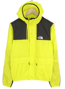 The North Face Mountain Uomo Giacca S Giallo Full Zip Cappuccio Logo Leggero - Foto 1 di 16