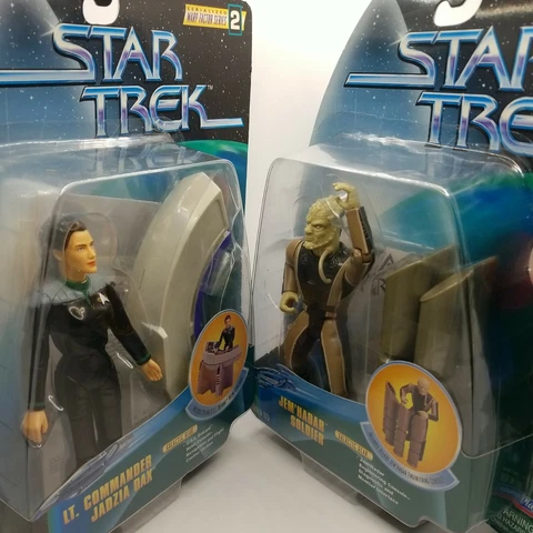 Lot of 2 Star Trek Serialized Warp Factor Series 2 Action Figures, New on Card Cover